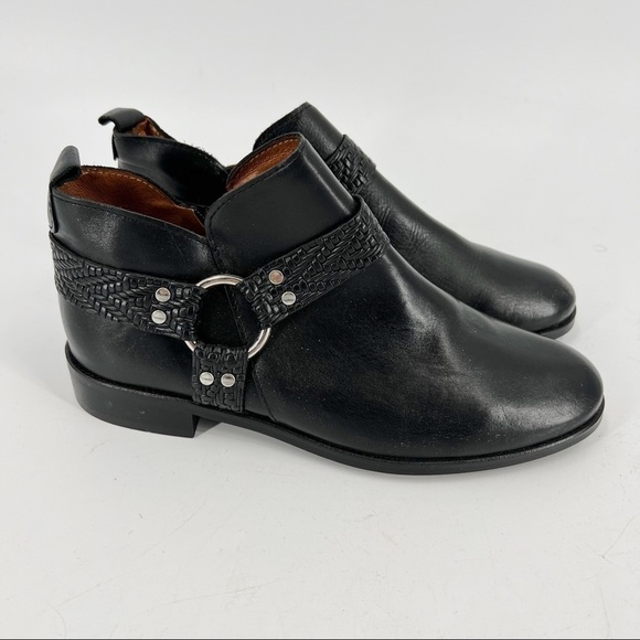 MARROQUI Sanchez black leather ankle boots size 37 eur - Picture 1 of 8